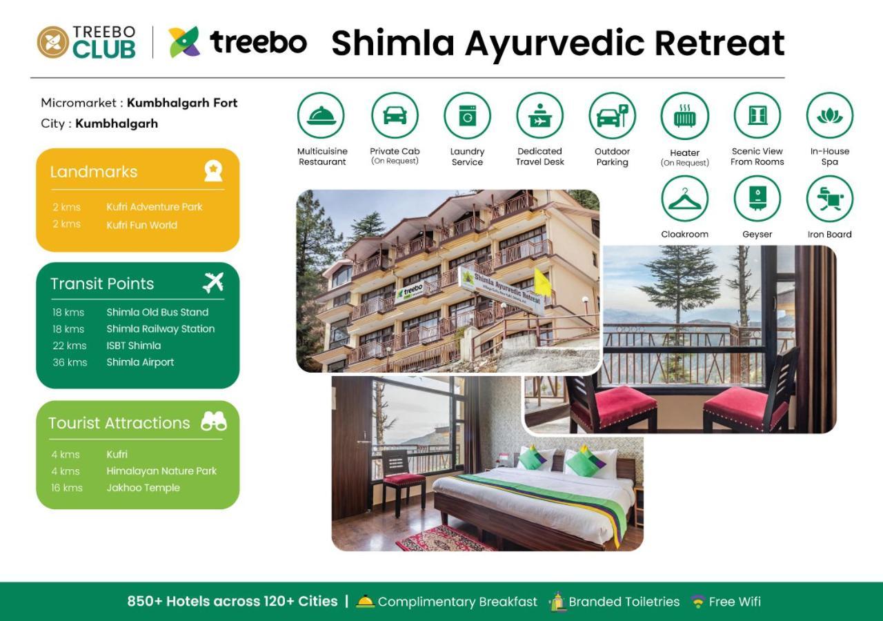 Treebo Shimla Ayurvedic Retreat Kufri Hotell Eksteriør bilde
